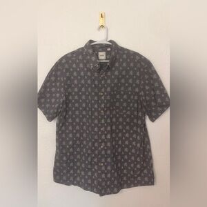 Men’s Rowm Palm Leaf Tropical Hawaiian Shirt Size XL